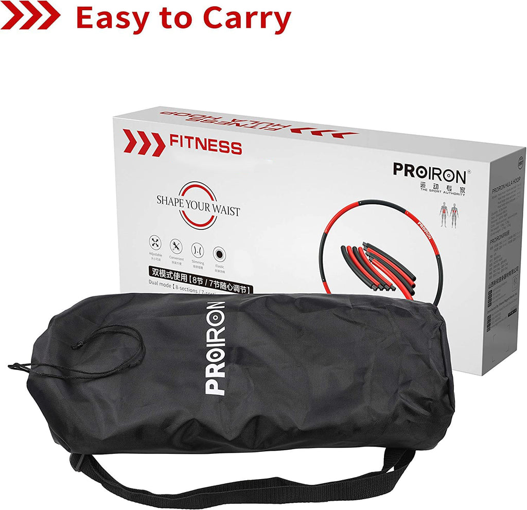 PROIRON weighted hula hoop packaging and carrying bag
