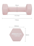 PROIRON Neoprene Dumbbell Pairs (1kg, 1.5kg, 2kg) | Yoga & Aerobics | Warsaw Stock