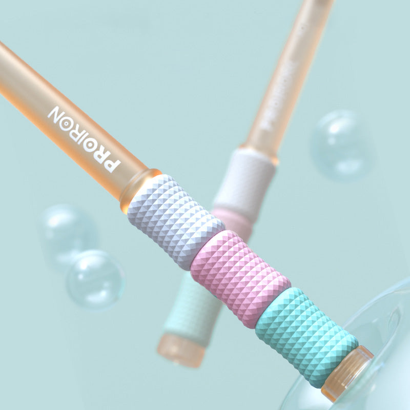 PROIRON Miękka skakanka z koralikami Marshmallow | Przyjazna dla początkujących | Regulowana 2,8 m