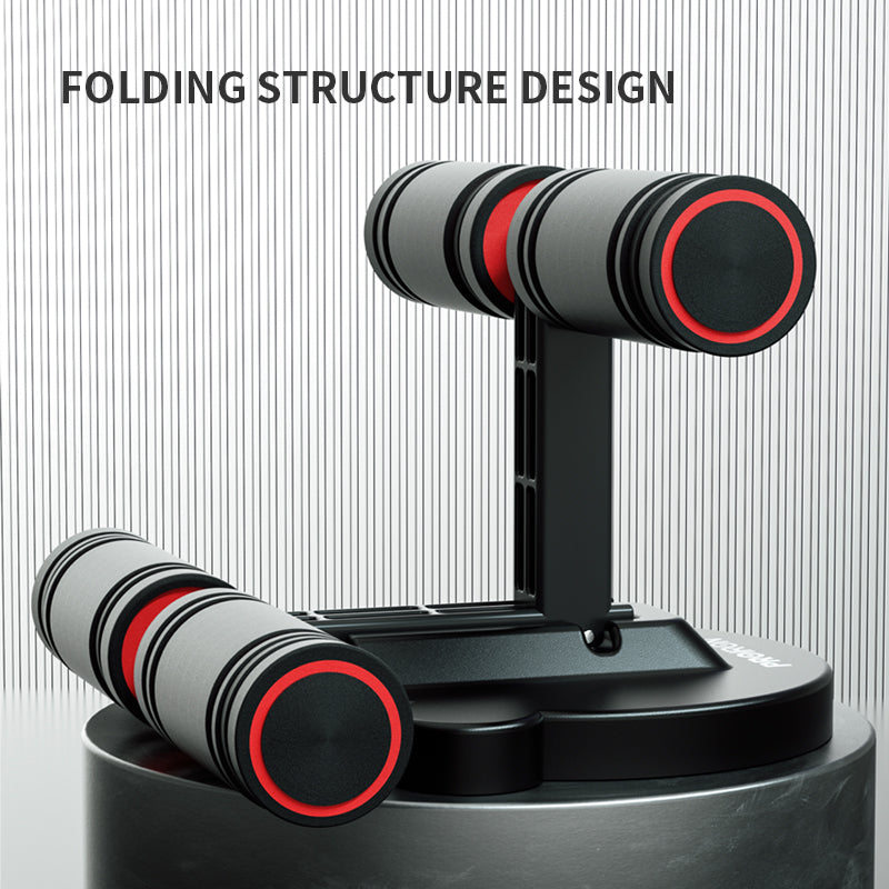 PROIRON sit-up aid shown folded and unfolded for storage
