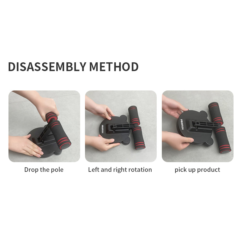 PROIRON sit-up aid suction release and removal instructions