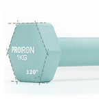 PROIRON Neoprene Dumbbell Pairs (1kg, 1.5kg, 2kg) | Yoga & Aerobics | Warsaw Stock