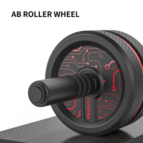PROIRON wide-tread ab roller wheel and textured rolling surface