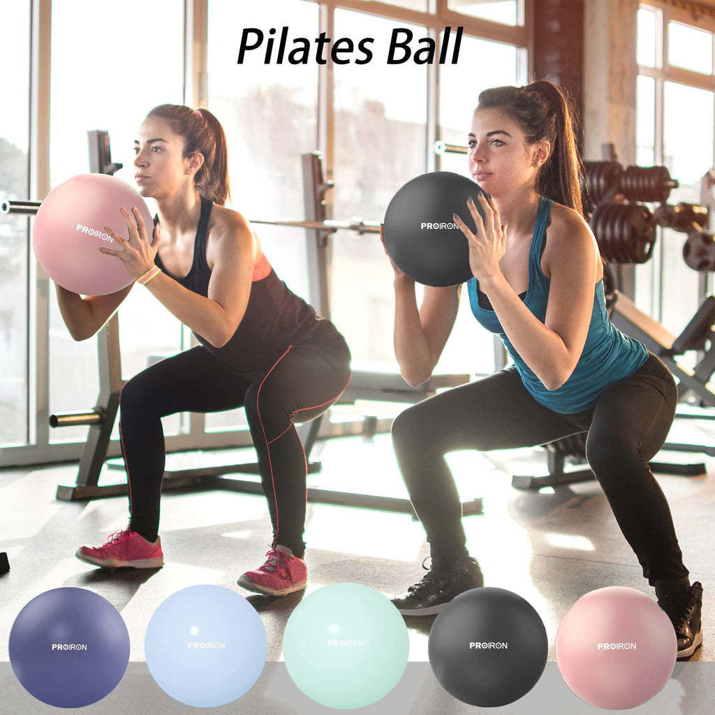 PROIRON 25cm pink Pilates ball – Pilates exercise demonstration