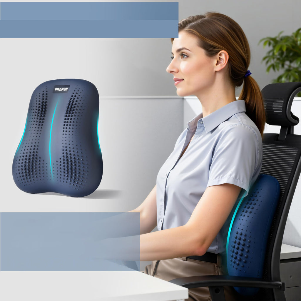 PROIRON Hamber Cushion | Inteligentne podparcie lędźwiowe z poduszką powietrzną dla ulgi w bólu pleców