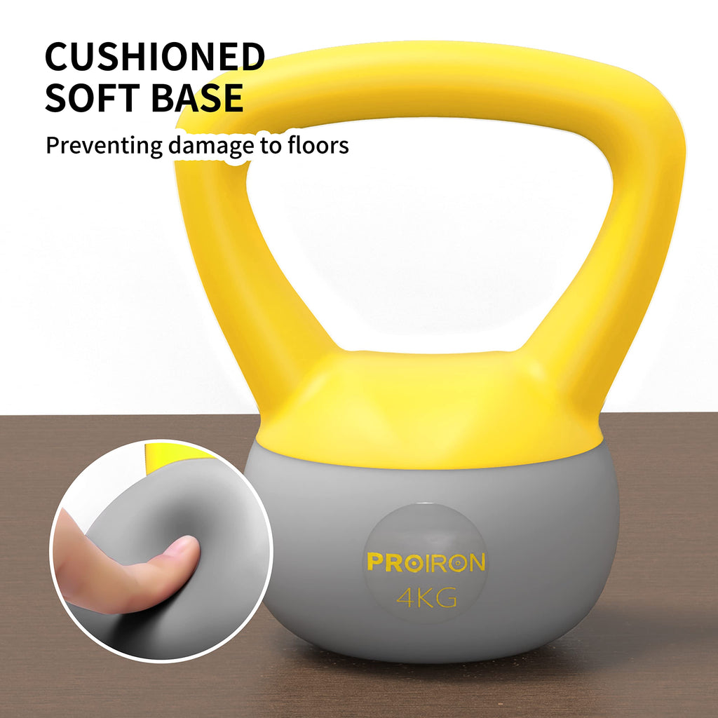 PROIRON Adjustable Cast Iron Kettlebell (4kg, 6kg, 8kg) | Warsaw Stock