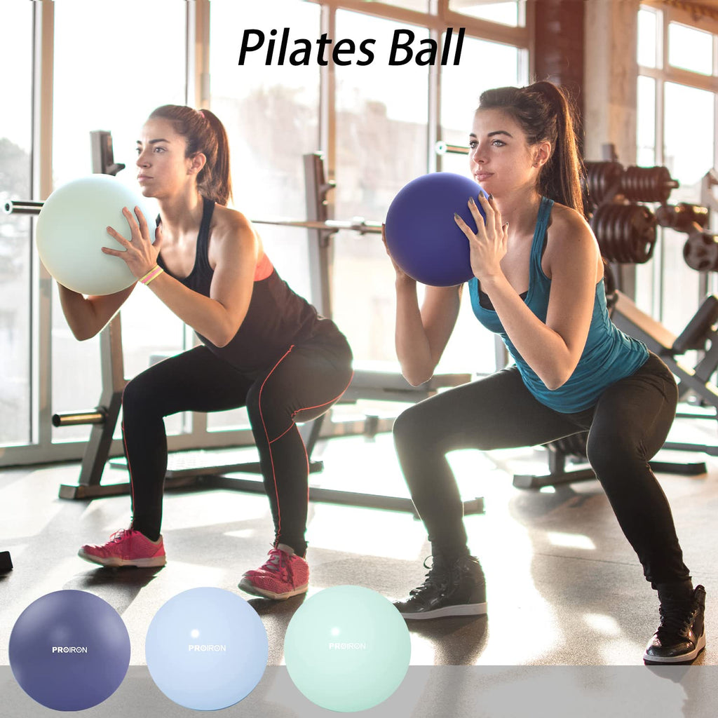 PROIRON 25cm green Pilates ball – Pilates exercise demonstration