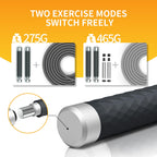 PROIRON black jump rope with removable 95 g weights in each handle