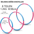 Blue and pink hoop assembly sizes and section weights