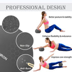 PROIRON 25cm black Pilates ball – Textured surface and exercise examples