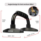 PROIRON push-up bar dimensions and 15-degree inclined handle
