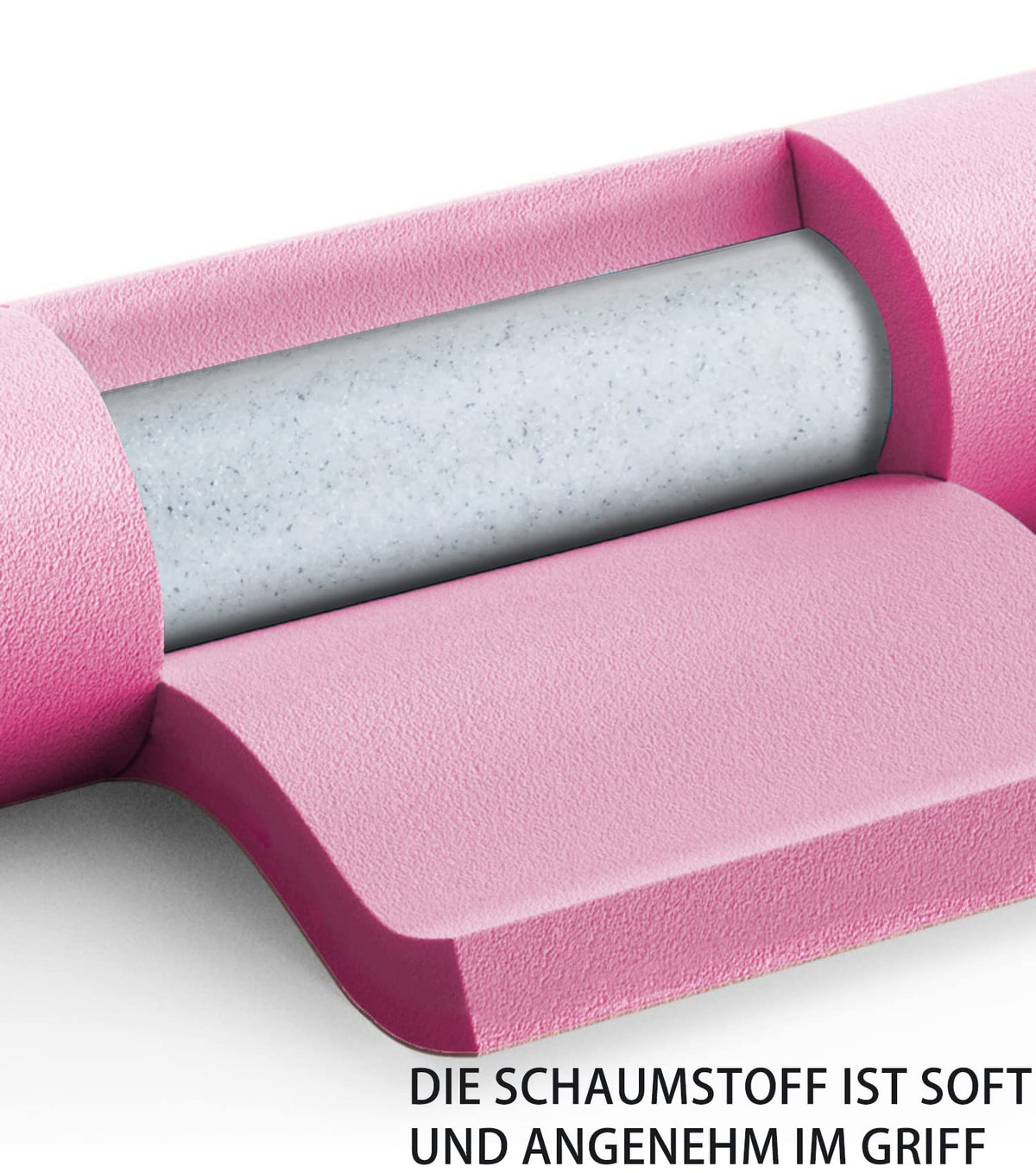 Foam-covered structure of the blue and pink PROIRON hoop