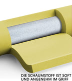 Foam-covered structure of the yellow and grey PROIRON hoop