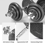 PROIRON Cast Iron Adjustable Dumbbell Set (20kg, 30kg) | Solid Steel | Warsaw Stock