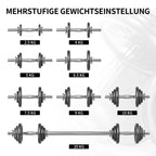 PROIRON Cast Iron Adjustable Dumbbell Set (20kg, 30kg) | Solid Steel | Warsaw Stock