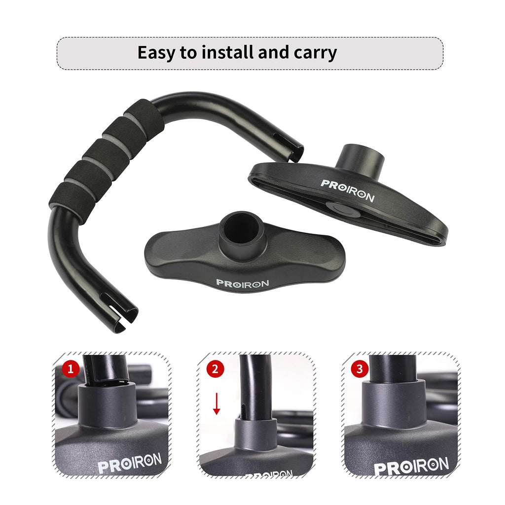 Assembly steps for the detachable PROIRON push-up bars
