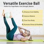 PROIRON 25cm green Pilates ball – Balance and core exercise demonstration