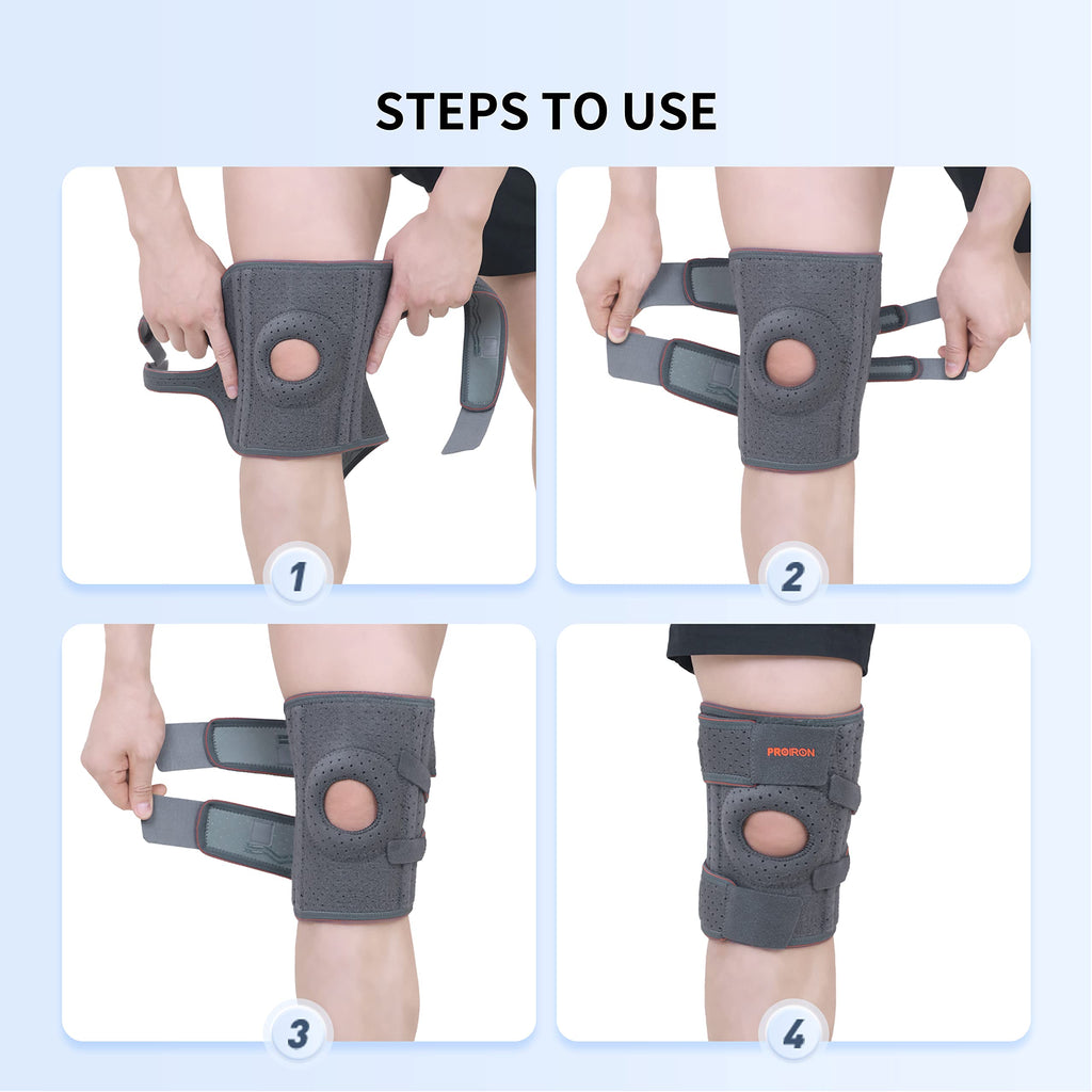 How to wrap and fasten the adjustable knee support