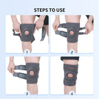How to wrap and fasten the adjustable knee support