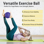 PROIRON 25cm purple Pilates ball – Balance and core exercise demonstration