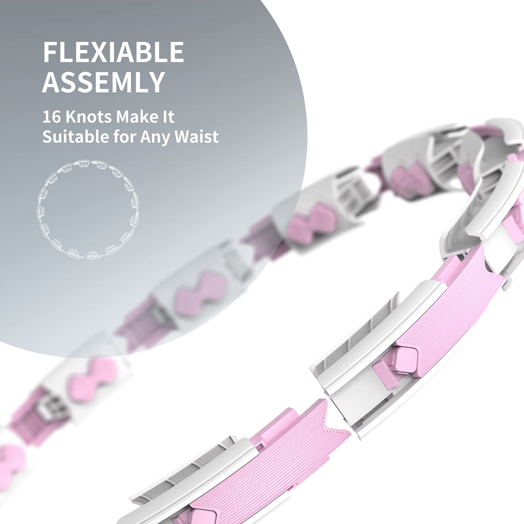 Detachable sections of the pink PROIRON counting hula hoop