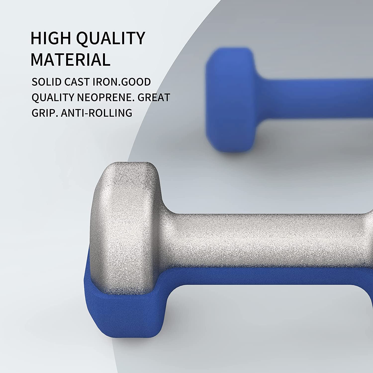 PROIRON Neoprene Dumbbell 1-10kg | Anti-Roll | Warsaw Stock