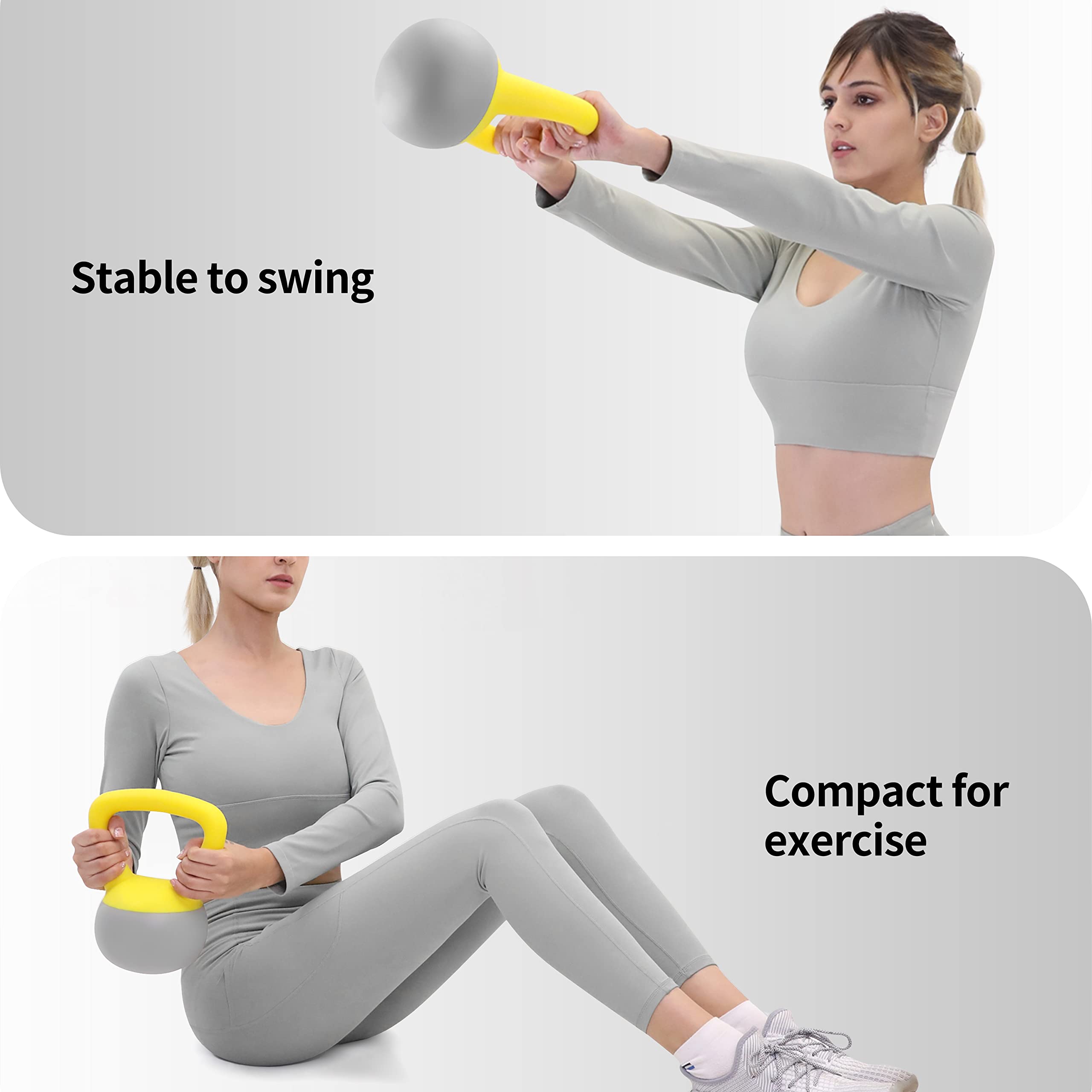 PROIRON Adjustable Cast Iron Kettlebell (4kg, 6kg, 8kg) | Warsaw Stock