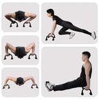 Examples of bodyweight exercises using the PROIRON push-up stands