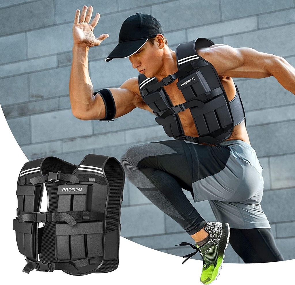 PROIRON weighted vest shown during outdoor training