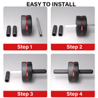 Four-step assembly guide for the PROIRON ab roller wheel