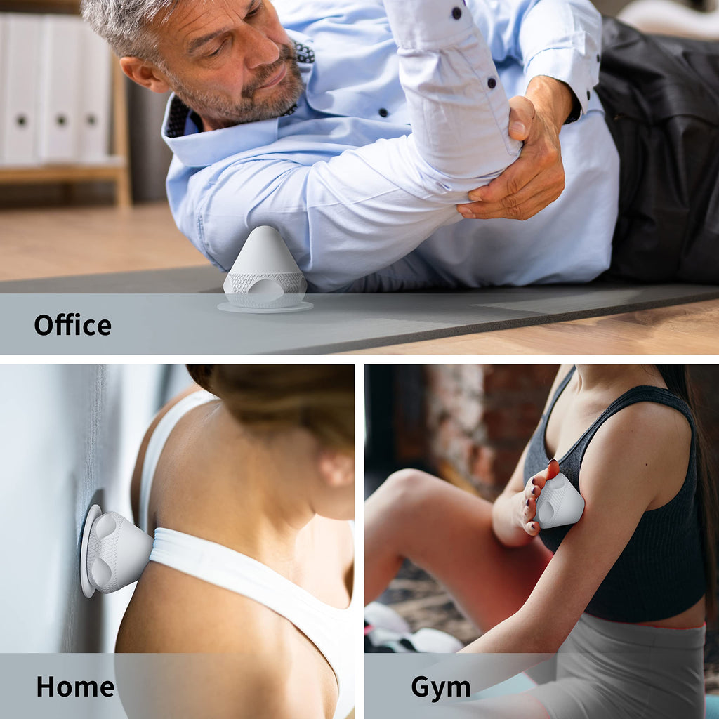 Grey PROIRON massage ball for self-massage at home, the office or gym