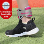 Pink PROIRON wrist and ankle weights, 0.5 kg each: Fabric covering and ankle fit