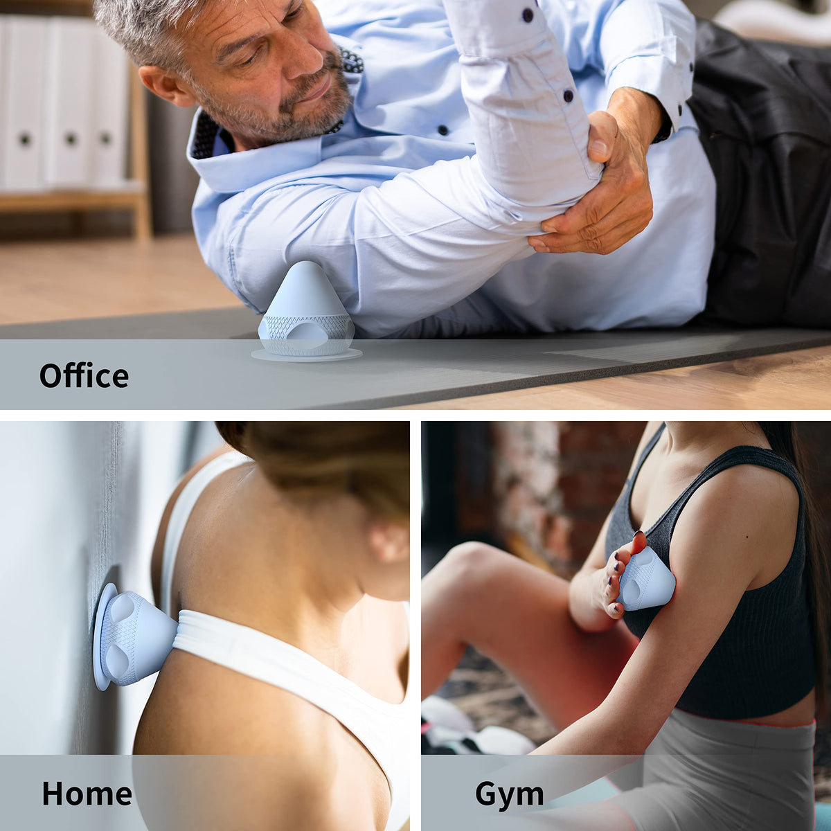 Blue PROIRON massage ball for self-massage at home, the office or gym