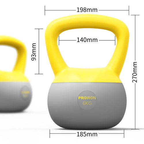 PROIRON Adjustable Cast Iron Kettlebell (4kg, 6kg, 8kg) | Warsaw Stock